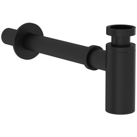 Resim VitrA Origin A4512336 Lavabo Sifonu, T Tipi, Mat Siyah 