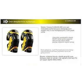 Resim Jokmae Güçlü Diz Koruması - Gece Yansıtıcılı Motosiklet Ekipmanı Kırmızı-siyah Diğer 