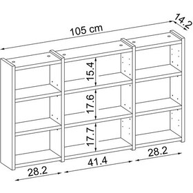 Resim Banyo Dolabı Kulpsuz 3 Kapaklı Mdf 105 Cm Aynalı Banyo Üst Dolabı Mat Beyaz 