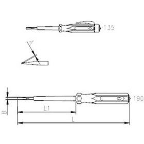 Resim İzeltaş 4550 Kontrol Kalemi 190 MM 