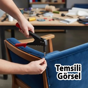 Resim Badem10 Perçin Tabancası Ergonomik Saplı Dayanıklı Metal Gövde 24 cm Profesyonel El Aleti 