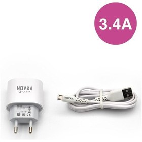 Resim Novka NVK12 Micro Usb Girişli 3.4 A Şarj Cihazı 1 M 