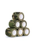 Resim Vkemall Yapışkan Kamuflaj Bandı - 5cm X 4.5m - Tekrar Kullanılabilir Esnek Outdoor Sargı 