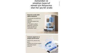 Resim Robot Süpürge - 6000 Pa Emiş Gücü, Akıllı Navigasyon ve Otomatik Çöp Boşaltma ile Derin Temizlik 
