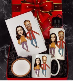 Resim Ejoya Kişiye Özel Karikatür Tasarım Hediye Paketi 96673 