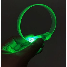 Resim 3 Modlu Pilli LED Işıklı Esnek Parti Bilekliği Yeşil 