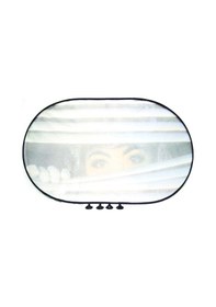 Resim Space Resimli Çember Arka Cam Perdesi 