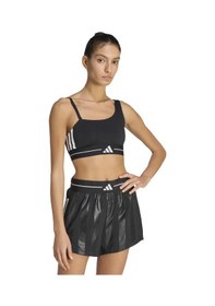 Resim Adidas Q2 Hyperglam Ls Kadın Siyah Yuvarlak Yaka Sporcu Sütyeni Siyah 