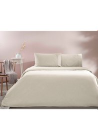 Resim Taç Ranforce Basic Queen Size Nevresim Takımı Ekru 000000001000049325 Ekru 