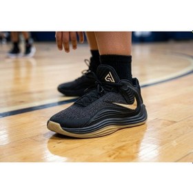 Resim Nike Giannis Freak 7 Basketbol Ayakkabısı Dar Kalıp -sportxstore Siyah-gold 