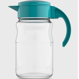 Resim Renga Spiro 1700 Ml Turkuaz Kapaklı Cam Sürahi 111031 