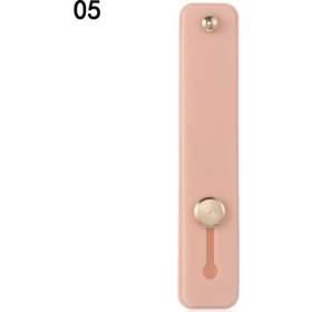 Resim GongtuShop No.5 Tarzı Şeker Renk Parmak Yüzük Tutucu Silikon Telefon El Bandı Tutucu iPhone Bileklik Askı Itme Çekme Kavrama Standı Braketi (Yurt Dışından) 