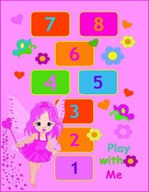 Resim Seksek Oyun Halısı Dekhera C6148 - 120X180 / Dot Taban 