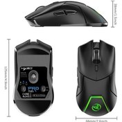 Resim Wenlin Uzun Tuşlu T40 Rgb Pil Oyun Ömrü, Mufunye Kablosuz Hxsj Faresi Aydınlatma, 7 5.1 4000dpı, 2.4g/bluetooth 001 - Hr 001 