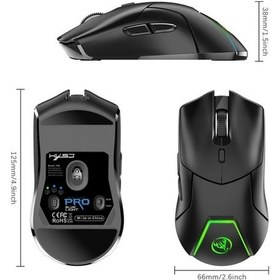 Resim Wenlin Uzun Tuşlu T40 Rgb Pil Oyun Ömrü, Mufunye Kablosuz Hxsj Faresi Aydınlatma, 7 5.1 4000dpı, 2.4g/bluetooth 001 - Hr 001 