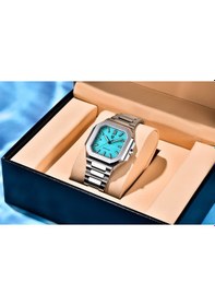 Resim Pagani Design Pd-ys019 Erkek 37mm Japon Vh31 Kronograf Kuvars Saat Safir Kristal 50m Su Geçirmez Işıklı Saat Turkuaz Diğer 