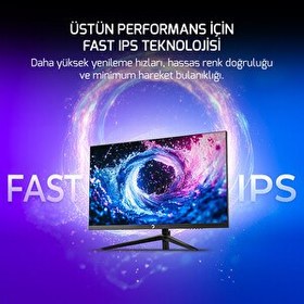 Resim Gamepower Sonic T80 27" Flat Fast IPS 180HZ 0.5 Ms QHD 2K Gaming Monitör 