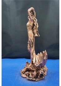 Resim Afrodit Heykel Biblo - 27 Cm Ev Ofis Dekoratif Hediyelik Aksesuar Dekor Bakır 