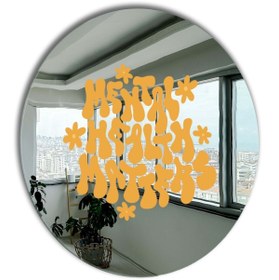 Resim Yuvarlak Ayna, Pinterest Ayna, Renkli Duvar Dekoru, Pinterest Oda Dekoru, Kırılmaz Dekorafif Ayna 