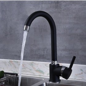 Resim Hms Siyah Delta T-Mix Mutfak Eviye Batarya 