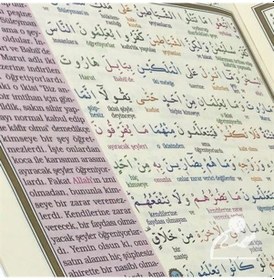 Resim Kur-An'I Kerim (Renkli Kelime Meali Hatmi Şerif 30 Cüz Rahle Boy) 