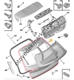 Resim Opel Mokka (2021-2024) Bagaj Kapağı (Orijinal) 