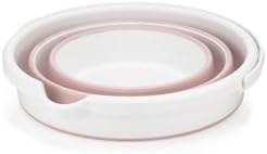 Resim Katlanır Akordiyon Temizlik Banyo Kovası Pembe (12 Litre) 