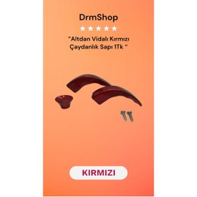 Resim shopdrm Renkli Klasik Çaydanlık Kulp Seti ( Alttan Vidalı ) 