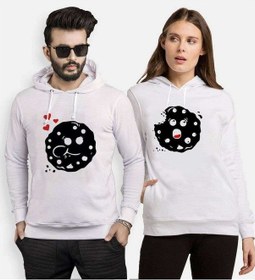 Resim Tshirthane Kurabiyelerin Aşkı Sevgili Kombinleri Kapüşonlu Kombi 