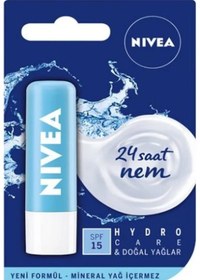 Resim Nivea Lip Stick Hydro Care Spf15 24 Saat Nemlendiren Dudak Kremi 