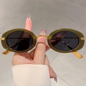 Resim 1 adet Kadın Yeni Oval Şekilli Moda Gözlük, Mor, Siyah, Leopar Deseni, Gradyan, Süsleme, Basit, Sevimli, Buz Renkli, Metal Çerçeve ve PC Polikarbonik Lens ile, Parti, Günlük Kullanım için 