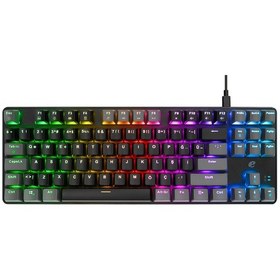 Resim Acer Emachines Eak87 Rgb Mekanik Red Switch Tkl Oyuncu Klavyesi - Siyah Gri 87 Tuş Kompakt Gaming 