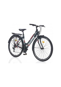 Resim Corelli Byme 28 Jant Gri Kırmızı Beyaz Şehir Bisikleti Gri - Kırmızı 