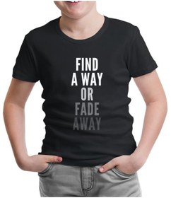 Resim Find A Way Siyah Çocuk Tshirt 