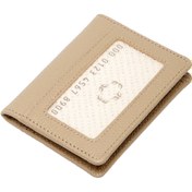 Resim Bej Deri Unisex Kredi Kartlık - S1KK00001666-V4A 
