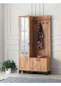 Resim Erezogullari_Mobilya Elmas Portmanto Askılık Ayakkabılık Aynalı 100X36X193 