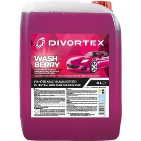 Resim Divortex Washberry Ph Nötr Oto Şampuanı 4 Litre 