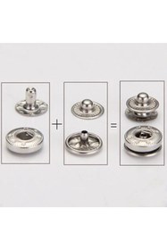 Resim Celines Wonders 9,5 Mm Kapaklı Çıtçıt Seti, 10 Takım, Nikel (GÜMÜŞ) Renk, Çıt Çıt Seti Kuponlu 