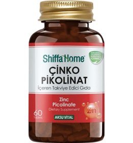 Resim Aksu Vital Shiffa Home Çinko Pikolinat Takviye Edici Gıda 60 Tablet 