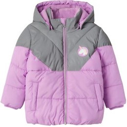 Resim Name It Nmfmaren Puffer Jacket Reflectıve Çocuk Mont Pembe 