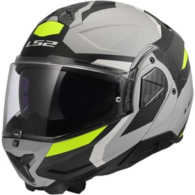 Resim LS2 ADVANT 2 TRIPLE MAT GRİ- SİYAH-NEON SARI KASK 