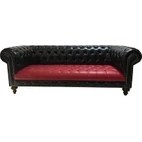 Resim 3A Mobilya Red And Black Chesterfield 