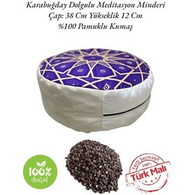 Resim Zafu Karabuğday Dolgulu Meditasyon Minderi Çakra 2024-6 Çok Renkli 