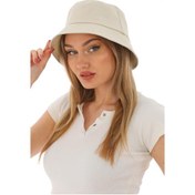 Resim Kadın Balıkçı Taş Kova Bucket Şapka Taş 