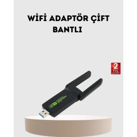 Resim Shopwave Ultratekno Dual Band Wifi Adaptör – 1200 Mbps, USB 3.0, Çift Antenli, Geniş Kapsama Alanı ve Yüksek Hız 