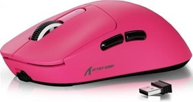 Resim ATTACK SHARK X3 Superlight Kablosuz Gaming Mouse - 49g Ultra Hafif Fare, 26000 DPI PixArt PAW3395 Sensör, BT/2.4G/Kablolu Üçlü Mod, 200 Saat Pil Ömrü, PTFE Ayaklar, PC/Xbox/PS/Mac - Berry Red 