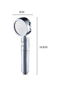 Resim Paslanmaz Çelik Çok Fonksiyonlu El Duş Başlığı 3 Modlu Püskürtme Seçeneği Çok Renkli 