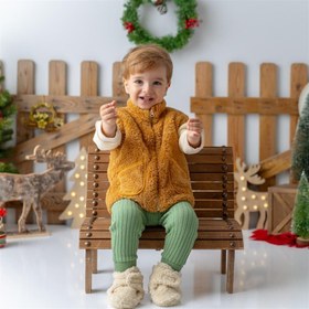 Resim Mama Yoyo Kışlık Peluş Yelek Hardal - Hardal / 4-5 Yaş 