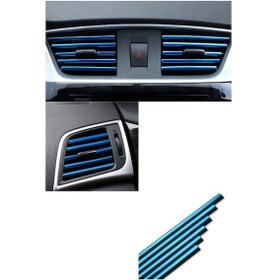 Resim Klima Şerit Araç Içi Klima Izgara Hava Çıkış Dekoratif Şeritler 