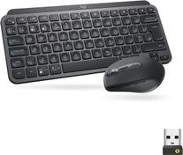 Resim logitech MX Keys Mini Combo Bolt Alıcılı Aydınlatmalı Kablosuz İngilizce Klavye ve MX Anywhere 3 Mouse Seti 